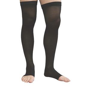 Advanced Orthopaedics Open Toe Thigh High 20-30 mmHg Unisex Compression Stockings With Uni-Band