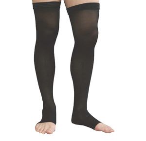Advanced Orthopaedics Open Toe Thigh High 30-40 mmHg Unisex Compression Stockings With Uni-Band