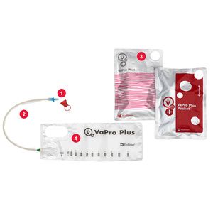 Hollister VaPro Plus Straight Pocket Male Hydrophilic Intermittent Catheter