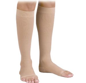 FLA Orthopedics Activa Anti-Embolism Open Toe Knee High 18mmHg Stockings