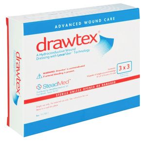 Drawtex Hydroconductive Wound Dressing with Levafiber