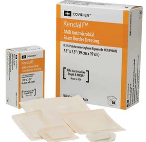 Covidien AMD Antimicrobial Foam Border Dressings