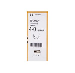 Medtronic Ti-cron Taper Point 36 Inch Polyester Suture with CV-305 Needle