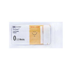 Medtronic Ti-cron Taper Point Polyester Suture with GS-23 Needle