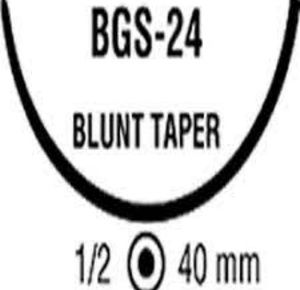 Medtronic Blunt Taper Point Protect Point Suture with Needle BGS-24
