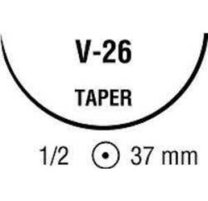 Medtronic Taper Point 30 Inch Suture with Needle V-26
