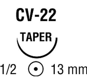 Medtronic Taper Point Suture with Needle CV-22