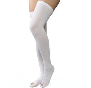 Advanced Orthopaedics Anti-Embolism Thigh High Open Toe 18 mmHg Compression Stockings