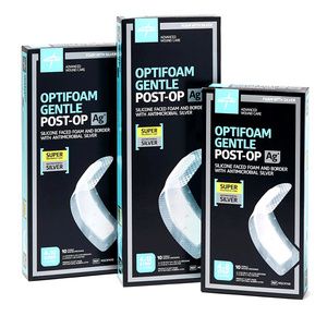 Medline Optifoam Gentle Ag Plus Post-Op Dressing