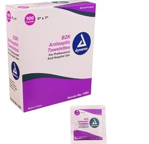 Dynarex BZK Antiseptic Towelettes