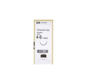 Medtronic Taper Point Chromic Gut Suture with V-20 Needle