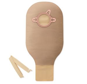 Hollister New Image Two-Piece Standard Wear Beige Drainable Pouch With Clamp Closure