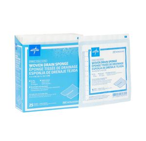 Medline Sterile Cotton Drain Sponges