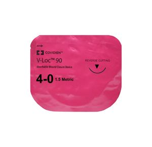 Medtronic V-LOC 90 18 Inch Premium Reverse Cutting Suture with P-12 Needle