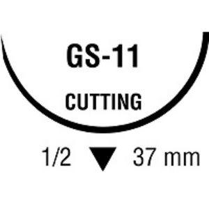 Medtronic Reverse Cutting 36 Inch Suture with Needle GS-11