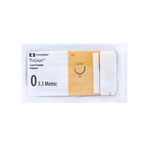 Medtronic Ti-cron Taper Point Polyester Suture with GS-22 Needle