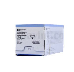 Medtronic Surgipro II Premium Reverse Cutting Monofilament Polypropylene Sutures with P-12 Needle