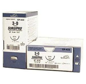 Medtronic Surgipro II Reverse Cutting Monofilament Polypropylene Sutures with GS-10 Needle