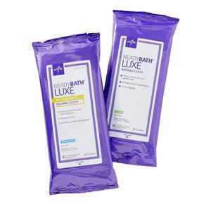 Medline ReadyBath LUXE Total Body Cleansing Heavyweight Washcloths