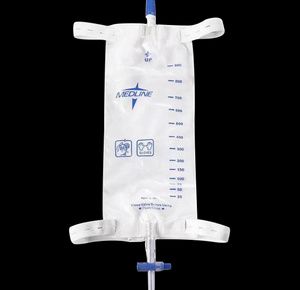 Medline Urinary  Leg Bags With Comfort Straps And Slide-Tap Drainage Port