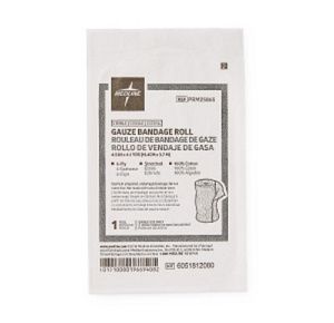 Medline Caring Non-Sterile Cotton Gauze Bandage Rolls