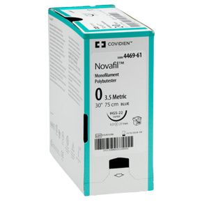 Medtronic Novafil Premium Spatula Monofilament Polybutester Sutures With Needle SS-24