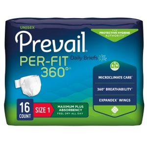 Prevail Per-Fit 360 Degree Adult Briefs - Maximum Absorbency