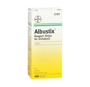 Siemens Albustix Urinalysis Regent Strips