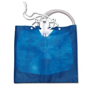 Medline Pre-Covered Drain Bag with Anti-Reflux Tower