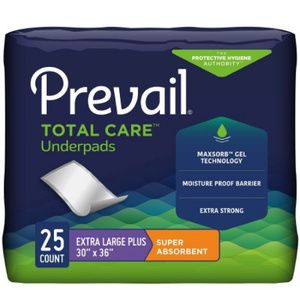 Prevail Total Care Underpads - Super Absorbent