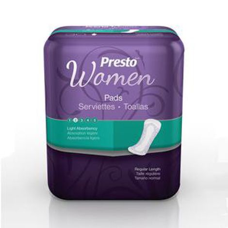Buy Presto Regular Light Absorbency Inontinence Pad