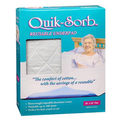 Buy Essential Medical Quik-Sorb Birdseye Cotton Quilted Bed/Sofa Reusable Underpad