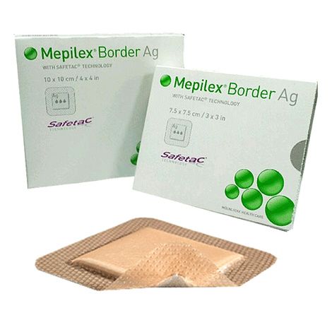 Buy Molnlycke Mepilex Border Ag Antimicrobial Foam Dressing With Safetac