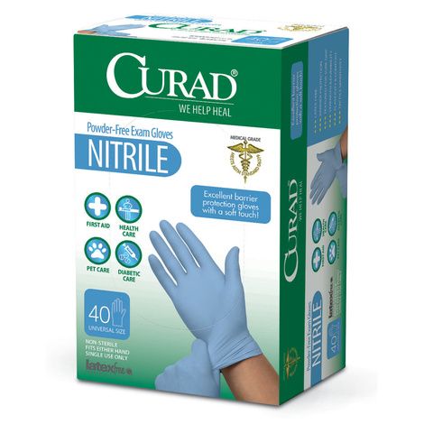 Buy Medline Curad Powder-Free Nitrile Exam Gloves