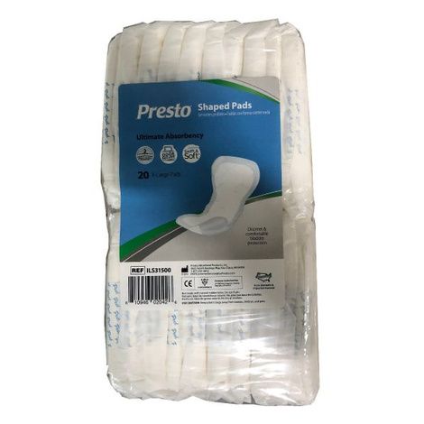 Buy Presto Shaped Incontinence Pads - Ultimate Absorbency