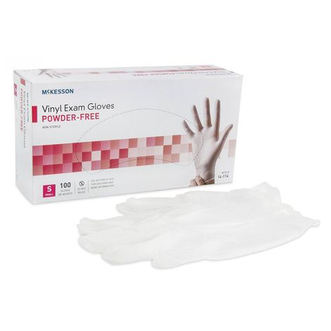 Buy McKesson Ambidextrous Smooth Powder Free Vinyl Exam Gloves