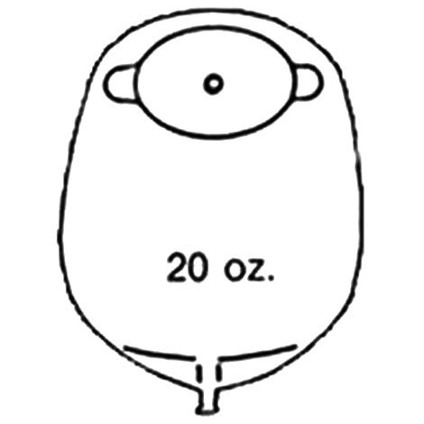 Buy Nu-Hope Oval Cut-To-Fit Mid-Size Urinary Pouch With Flutter Valve