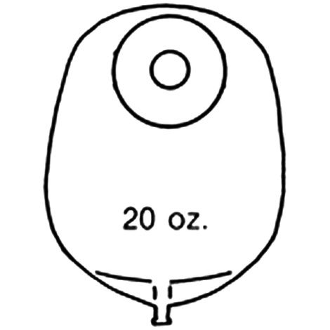 Buy Nu-Hope Nu-Flex Round Post-Operative Mid-Size Urinary Pouch With Flutter Valve