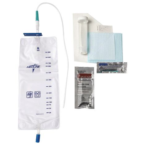 Buy Medline Pre Connected Vinyl Intermittent Catheter Tray
