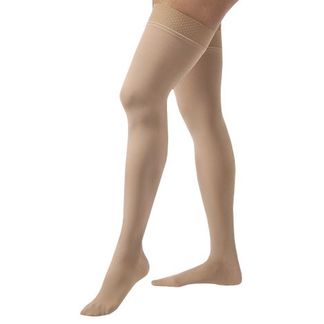 Buy BSN Jobst Opaque Thigh High 15-20 mmHg Moderate Compression Stockings with Silicone Band in Petite