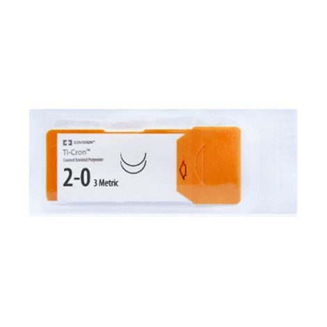 Buy Medtronic Ti-cron Taper Point Polyester Suture with CV-300 Needle
