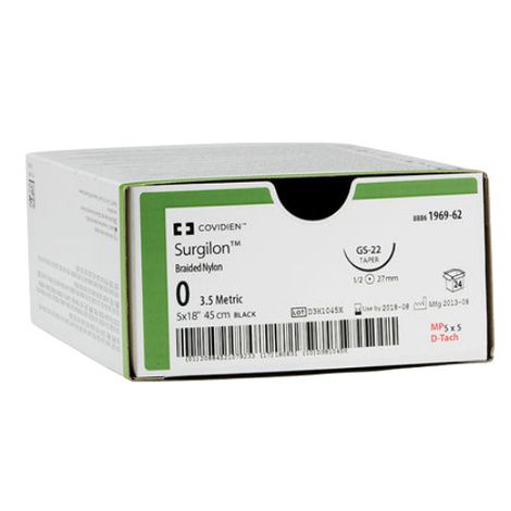 Buy Medtronic Surgilon Reverse Cutting Braided Nylon Suture with C-14 Needle