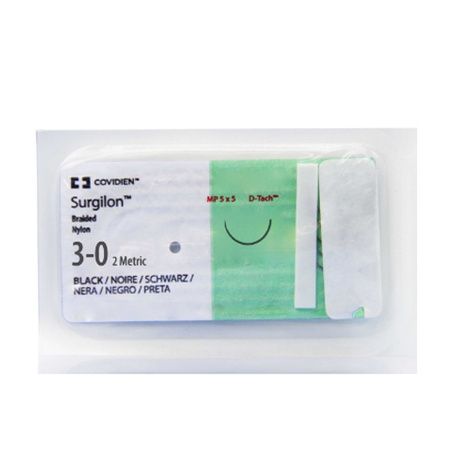 Buy Medtronic Surgilon Taper Point Braided Nylon Suture with CV-24 Needle
