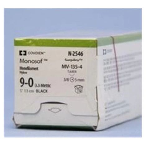 Buy Medtronic Monosof Dermalon Taper Point Sutures MV-135-4 Needle